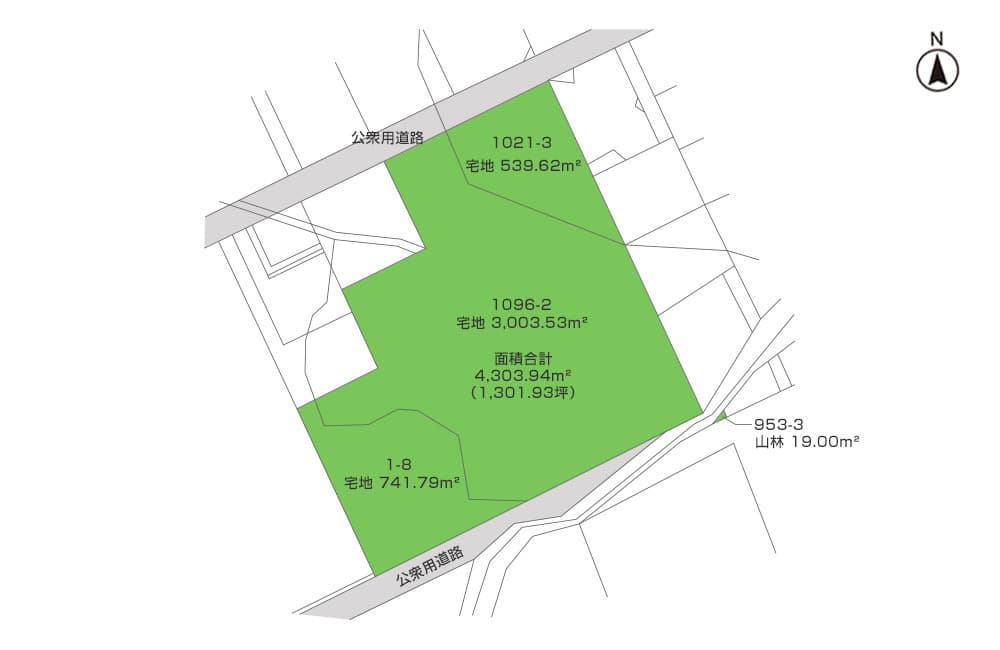 売土地 伊豆の国市吉田 4,303.94m²（1,301.93坪）