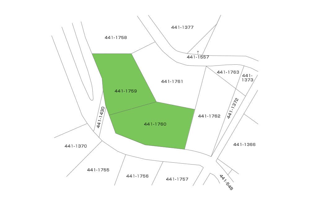 売土地　沼津市足高1,850.31㎡（559.71坪）