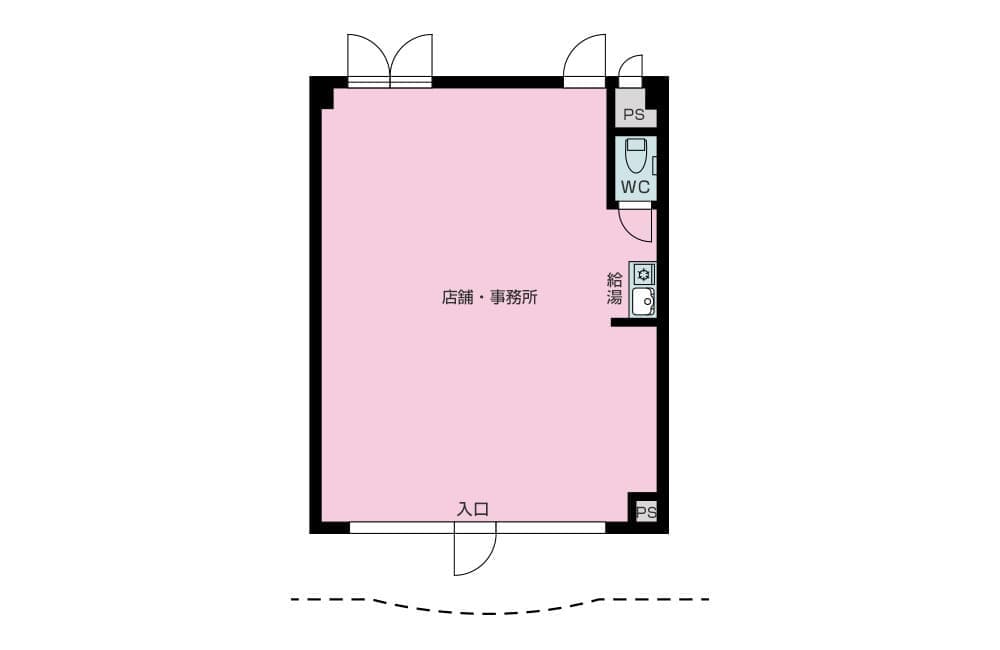 貸店舗事務所　沼津市寿町 ロイヤルアベニュー106号